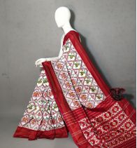 PGMRIDSS5A07ECCD05- Ikat silk saree
