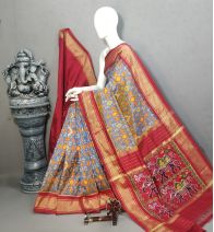 PALUIDSS5A06NCDC01- Ikat silk saree