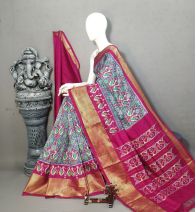 PALUIDSS5A06NCDC39- Ikat silk saree