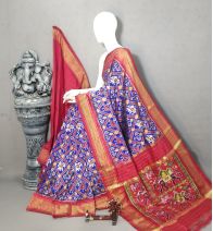 PALUIDSS5A09NSCD06- Ikat silk saree