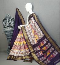 PALUIDSS5A09NSCD11- Ikat silk saree