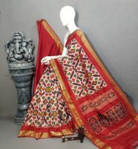 PALUIDSS5A09NSCD13- Ikat silk saree