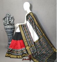 PALUIDSS5Y10BBCD19- Ikat silk saree
