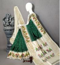 PALUIDSS5Y20NSCD11- Ikat silk saree