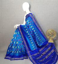 PRKSILWS5Y04SECD03- light weight Ikat silk saree