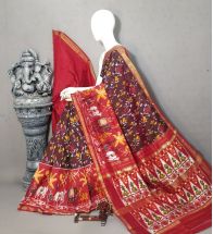 PALUIDSS5Y02ISDC06- Ikat silk saree