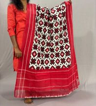PSSIICDP5Y04IBDC17- Double Ikat cotton dupatta
