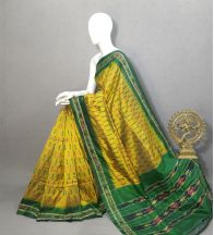 PRKSILWS5A06SEDC02- light weight Ikat silk saree