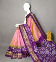 PRKSKBIP5Y06NDDC03- Kanchi border Ikat silk saree
