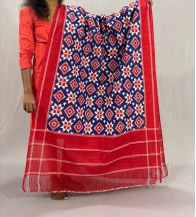 PSSIICDP5Y04IBDC08- Double Ikat cotton dupatta