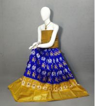 PRIHFSLG5Y04SEDD20- Free Size Ikat Silk Lehenga