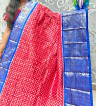 PSPHKBRS5Y12FDDC10- Kanchi border Ikat silk saree