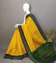 PRKSILWS5Y04SECD05- light weight Ikat silk saree