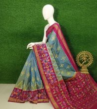PUSNIDSS5Y09NDCC20- Ikat silk saree