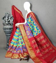 PALUIDSS5A06NCDC08- Ikat silk saree