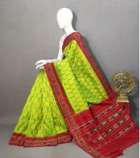 PRKSILWS5Y04SECD07- light weight Ikat silk saree