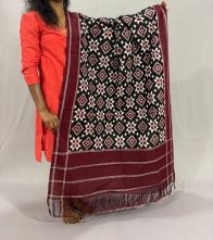 PSSIICDP5Y04IBDC14- Double Ikat cotton dupatta