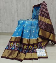 PSHLIDSS5Y04NCDD07- Ikat silk saree