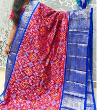 PSPHKBRS5Y12FDDC05- Kanchi border Ikat silk saree