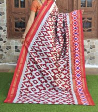 PGMRILWS5A07XECD44- light weight Ikat silk saree
