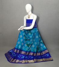 PRIHFSLG5Y04SEDD08- Free Size Ikat Silk Lehenga