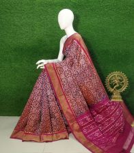 PUSNIDSS5Y09NDCC10- Ikat silk saree