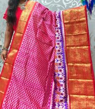 PSPHKBRS5Y12FDDC06- Kanchi border Ikat silk saree