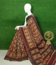 PUSNIDSS5Y09NDCC16- Ikat silk saree