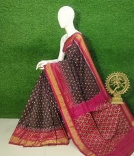 PUSNIDSS5Y09NDCC17- Ikat silk saree