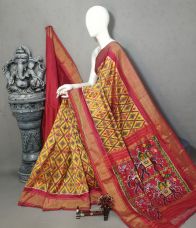 PALUIDSS5A07BSCC23- Ikat silk saree