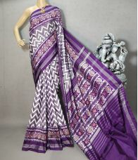PRIHIDSS5Y05BTCC01- Ikat silk saree