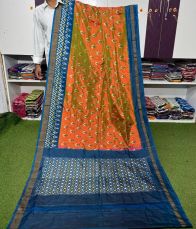 PGMRILWS5A07XZCD10- light weight Ikat silk saree