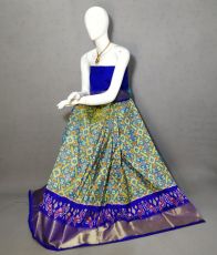 PRIHFSLG5Y04SEDD09- Free Size Ikat Silk Lehenga