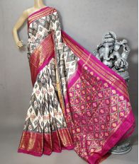 PURRKBIP5Y09DECD07- Kanchi border Ikat silk saree