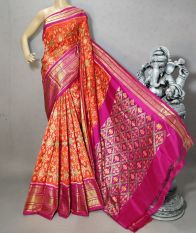 PURRKBIP5Y09DECD13- Kanchi border Ikat silk saree