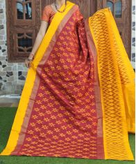 PGMRILWS5A07XECD17- light weight Ikat silk saree