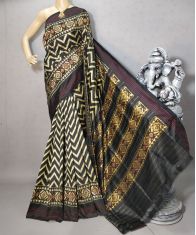 PRIHIDSS5Y05BTCC03- Ikat silk saree