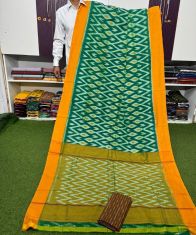 PSRGICTS5Y11INDC70- Ikat cotton saree