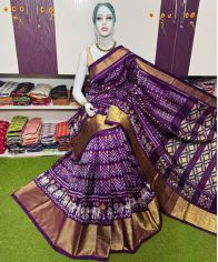 PSRGIDSS5A09BBCC24- Ikat silk saree