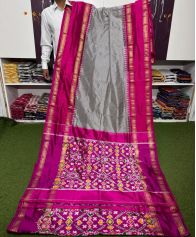 PSRGIDSS5A05TZDD12- Ikat silk saree