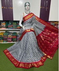 PSRGIDSS5Y03NZCD01- Ikat silk saree