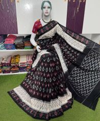 PSRGICTS5Y11INDC36- Ikat cotton saree