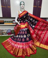 PSRGIDSS5Y09BBCD17- Ikat silk saree