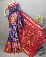 PRKSIDSS5Y05NDDC08- Ikat silk saree