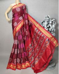 PRIHIDSS5A09BTCD15- Ikat silk saree