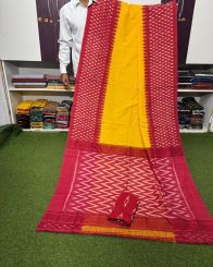 PSRGICTS5Y11INDC73- Ikat cotton saree