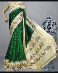 PGMRIDSS5Y09NSDD05- Ikat silk saree