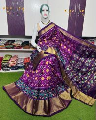 PSRGIDSS5Y09BBCD30- Ikat silk saree