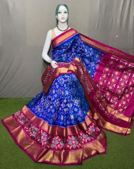 PSRGIDSS5A09BBCC16- Ikat silk saree