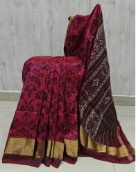 PSHLIDSS5Y12NCDD17- Ikat silk saree